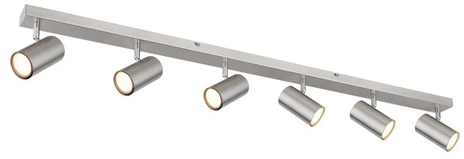 Globo 57911-6D - Faretto ROBBY 6xGU10/35W/230V cromo opaco