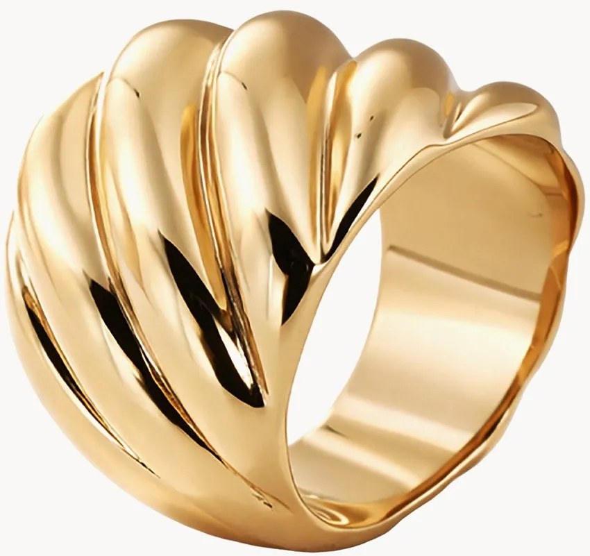 Anello placcato oro Alizee