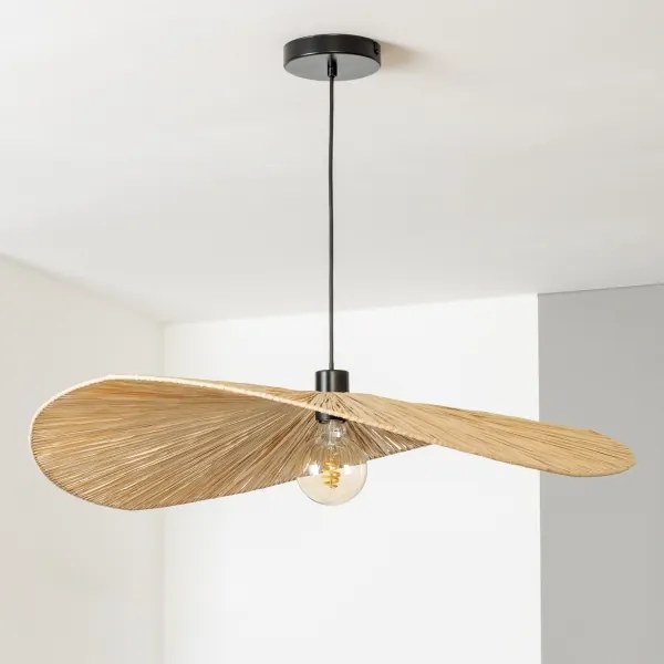 Brilagi - Lampadario LED su cavo CERIA BOHO 1xE27/40W/230V Ø 80 cm, in rafia