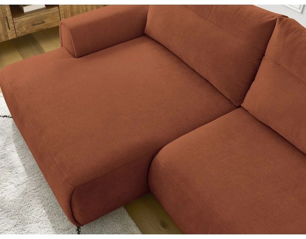 Divano angolare arancione Aden – Bobochic Paris