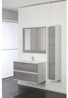 Composizione Bagno sospesa Linea Fabula 90 cm colore cemento - Feridras