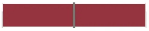 Tenda da Sole Laterale Retrattile Rossa 220x1200 cm