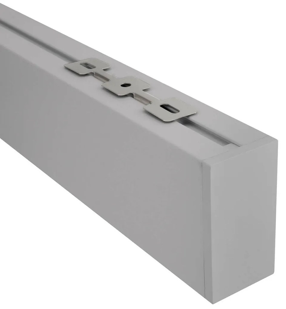 Plafoniera Lineare Alluminio da soffitto per Striscia LED 1 e 2 metri Variante Lunghezza 1 Metro