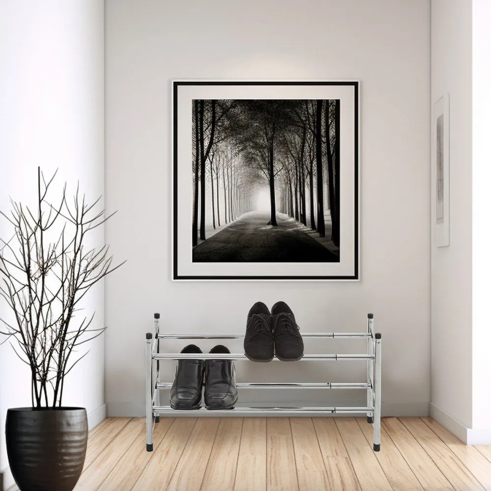 Scarpiera argentata in metallo allungabile – Premier Housewares