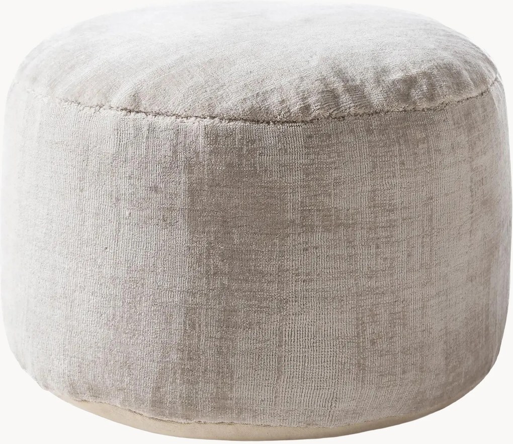 Pouf in velluto tessuto a mano Nova