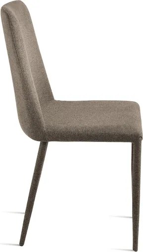 Sedia imbottita in tessuto Marrone ETTORE 2 sedie