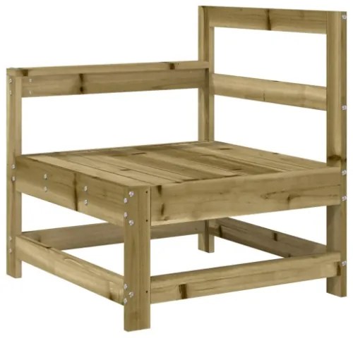 Set Salotto da Giardino 4 pz in Legno Impregnato di Pino