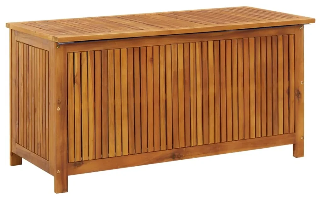 Contenitore da giardino 113x50x58cm in legno massello di acacia