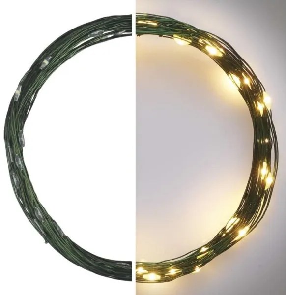 Catena luminosa LED da esterno 40xLED/9m IP44 bianco caldo