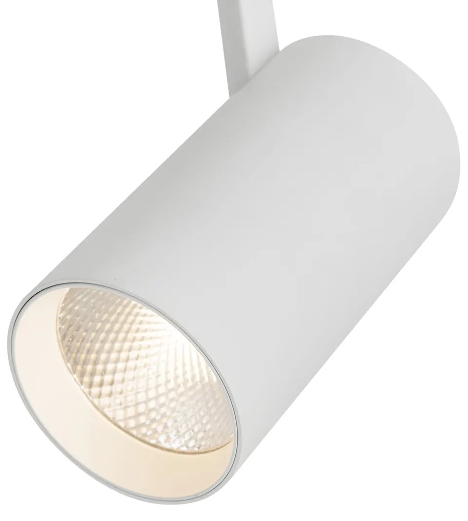 Faretto moderno bianco per sistema di illuminazione a binario monofase con LED incluso - Iconic Mark