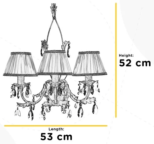 ONLI - Applique KAREN 3xE14/6W/230V bronzo