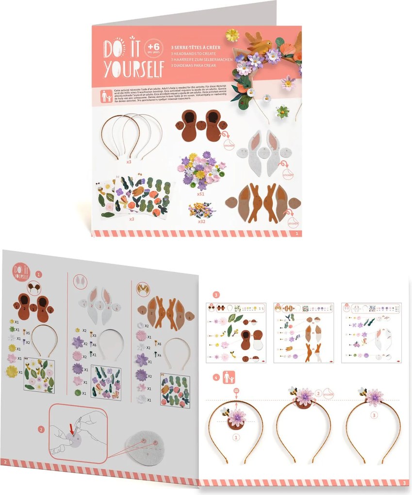 Fai da te - Flower friends - cerchietti