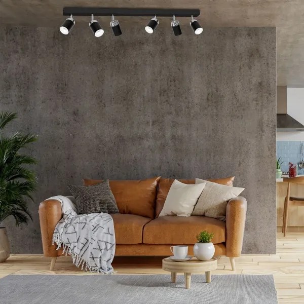 Faretto RENO 6xGU10/60W/230V nero/cromo