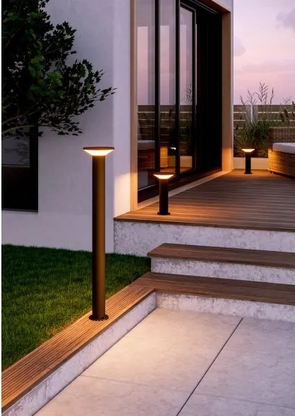 Eglo 901841 - Lampada LED da esterno RIGOSA LED/10W/230V 35 cm IP44 nera