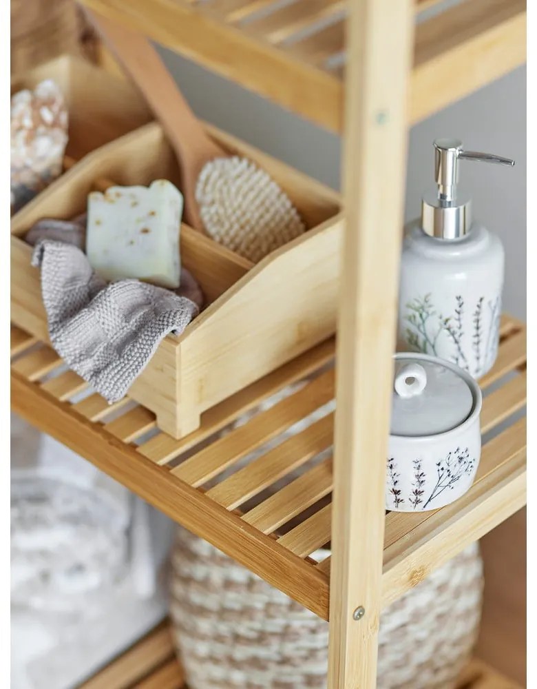Set di accessori da bagno in gres crema Bea - Bloomingville