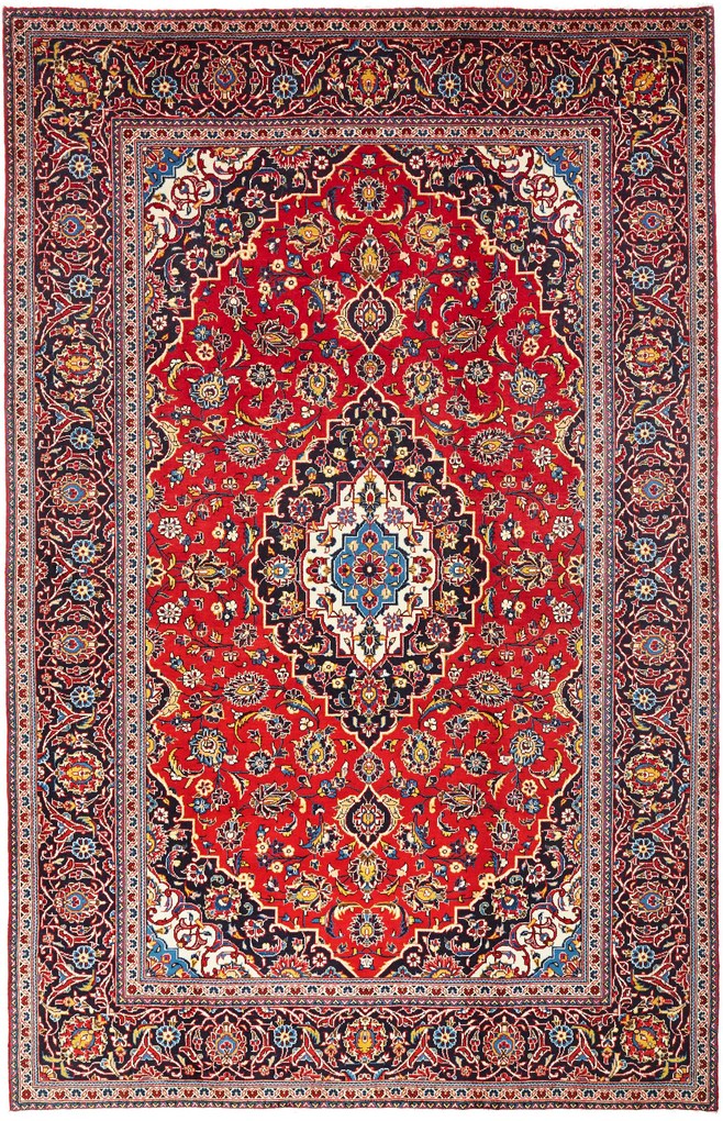 Kashan Tappeto persiano 200 x 310 Rosso (Iran) Annodato A Mano