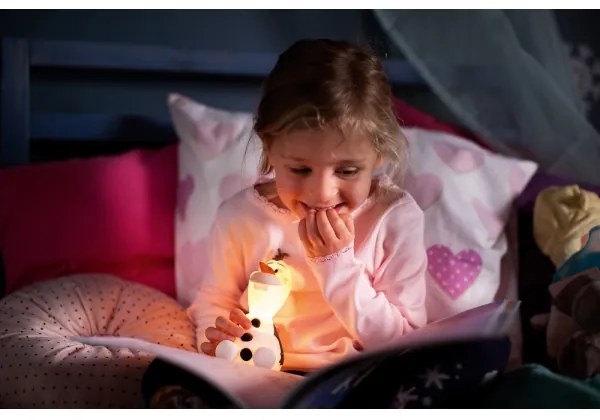 Philips 71768/08/16 - Lampada LED per bambini DISNEY FROZEN OLAF LED/0,3 W/2xAAA Pupazzo di neve