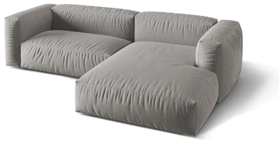 Divano angolare modulare grigio chiaro (angolo destro) Martina - Micadoni Home