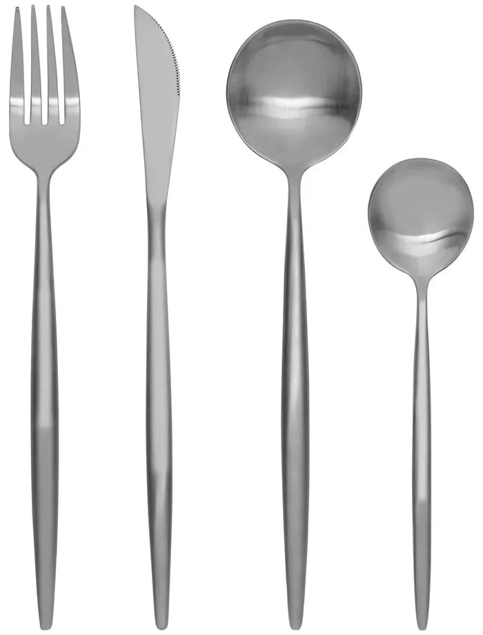 Posate in acciaio inox color argento 16 pezzi Modern retro - Premier Housewares