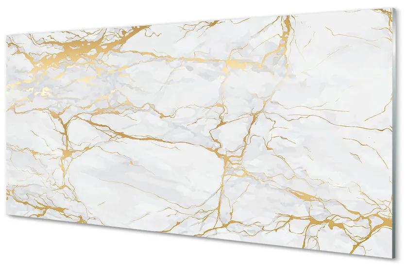 Quadro vetro acrilico Muro di marmo di pietra 100x50 cm