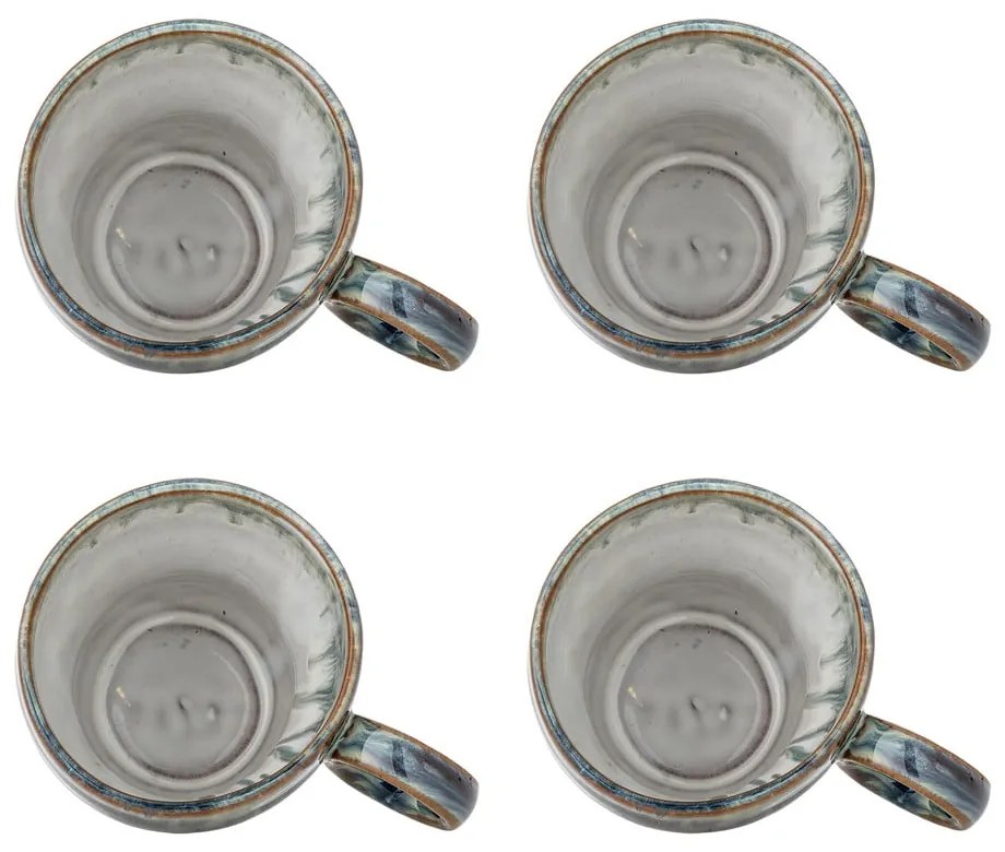 Tazzine in set blu in gres 4 pz 300 ml Nigel – Bloomingville