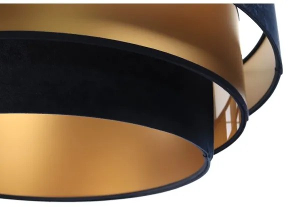 Lampadario su filo TRINITI 1xE27/60W/230V blu/oro