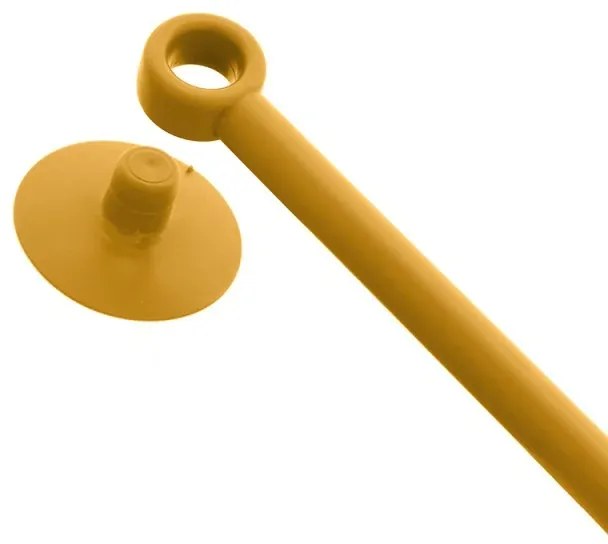 Tergivetro doccia giallo in plastica antigraffio con ventosa Spring
