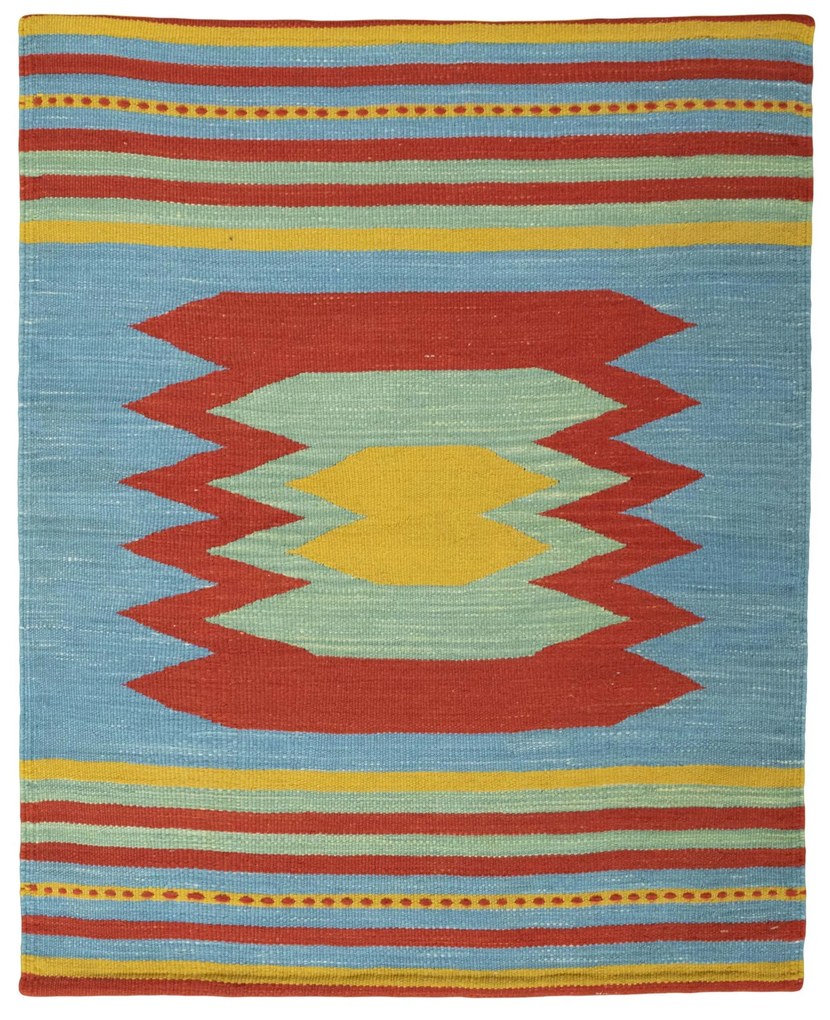 Kilim Tappeto 110 x 90 (Iran) Tessuto A Mano