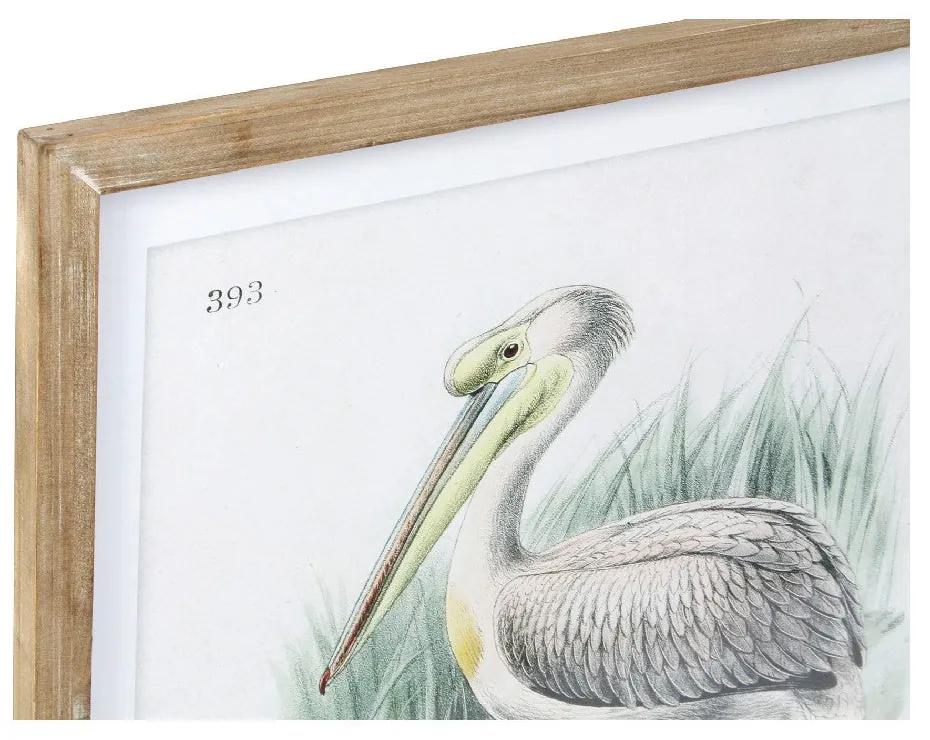 Quadro DKD Home Decor Pelican (2 pezzi) (60 x 2 x 60 cm)