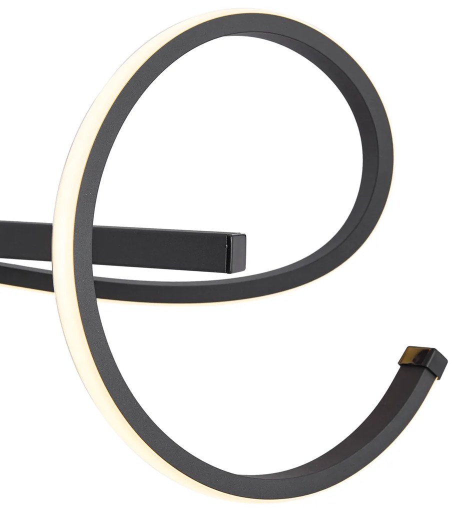 Lampada a sospensione di design nera rettangolare dimmerabile a 3 livelli - Krisscross