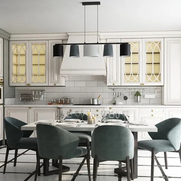 Eglo 98588 - Lampadario a sospensione con filo ALMEIDA 5xE14/25W/230V