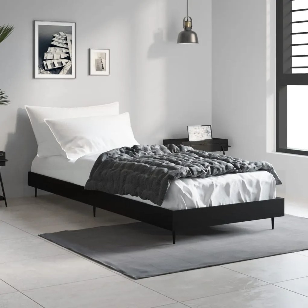 Giroletto Nero 75x190 Cm İn Legno Multistrato /