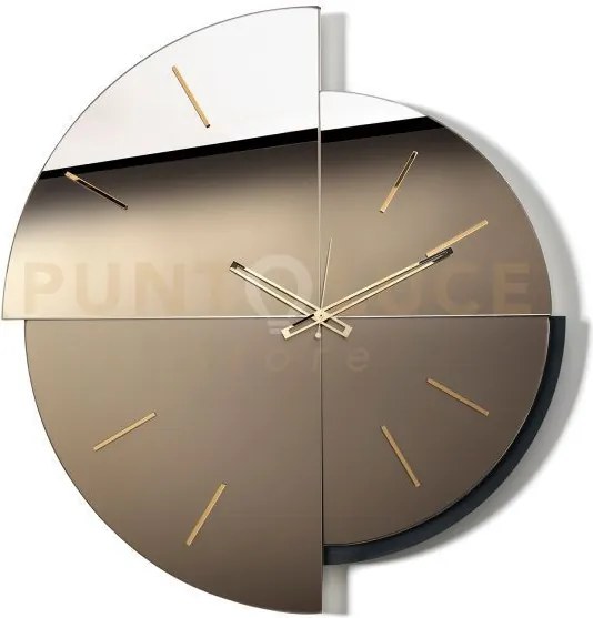 Orologio da parete avignone nero,crystal luxe bronzo,velour luxe br...