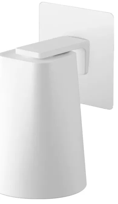 Porta dispenser per sapone bianco autoportante in plastica con tazza Film Hook - YAMAZAKI