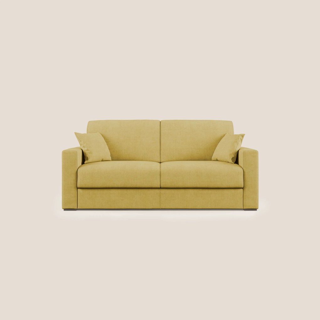 Best Divano letto matrimoniale in tessuto impermeabile T02 giallo