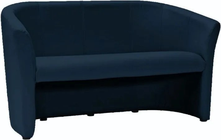 Divano TM-3 in ecopelle blu navy – 160x60x76 cm