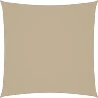 Parasole a Vela in Tela Oxford Quadrato 7x7 m Beige