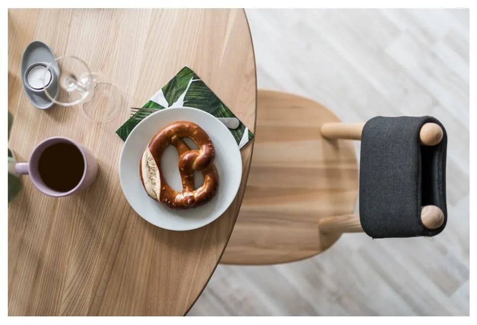 Tavolo da pranzo in legno massiccio naturale , ⌀ 90 cm Naïve - EMKO