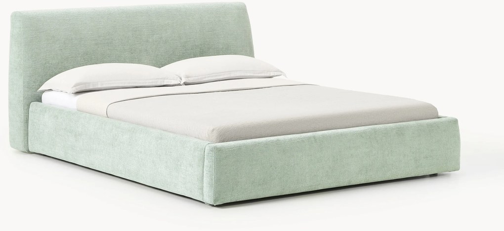 Letto imbottito con contenitore Cloud