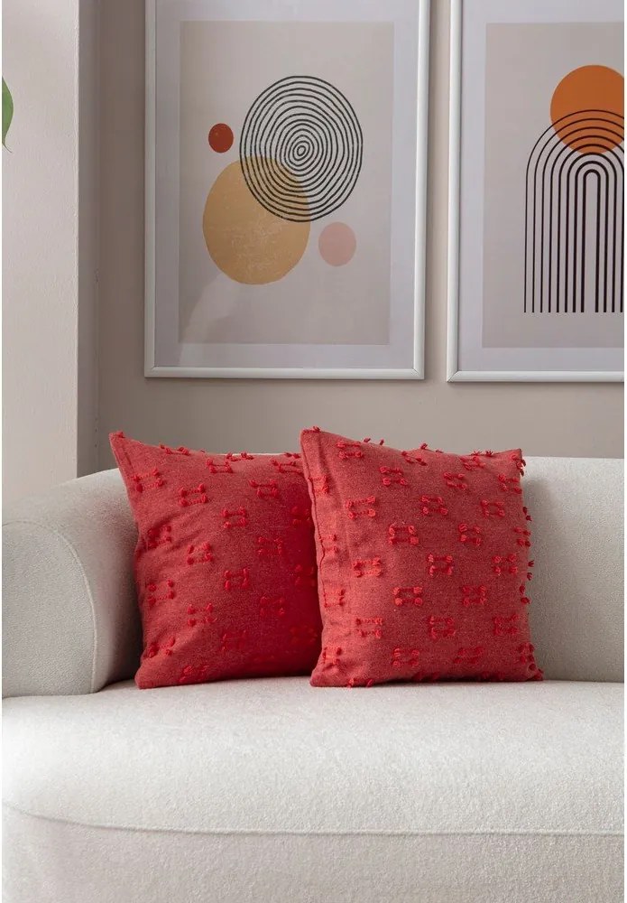 Federe decorative in set 2 pz 43x43 cm Tuffet – Mioli Decor