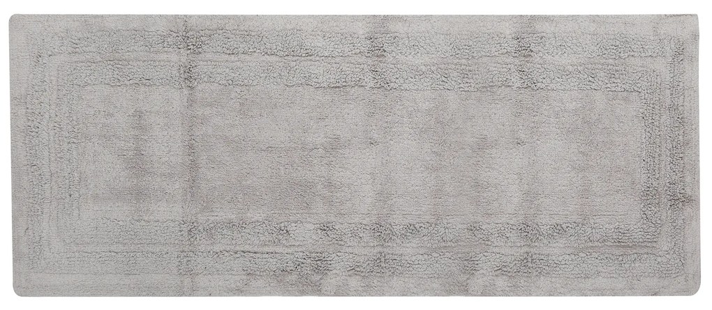 Tappeto bagno 60x130 cm cotone grigio