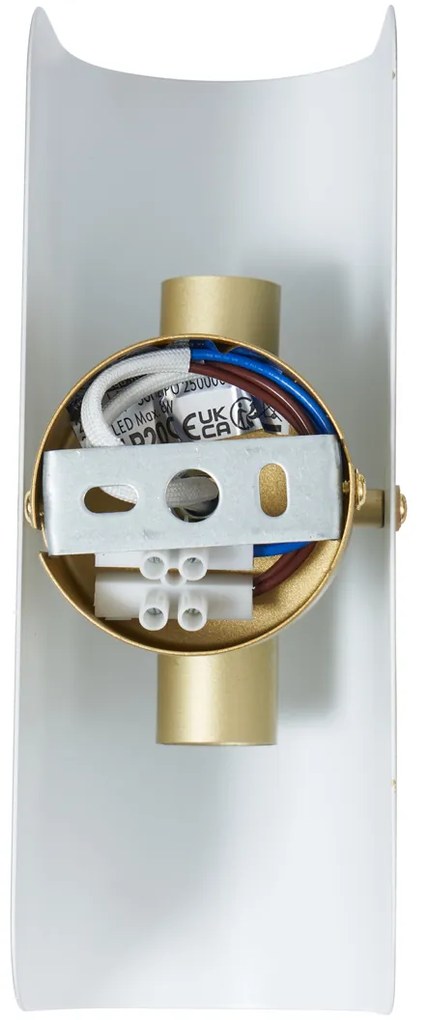 Lampada da parete moderna oro 2 luci - Gotthard