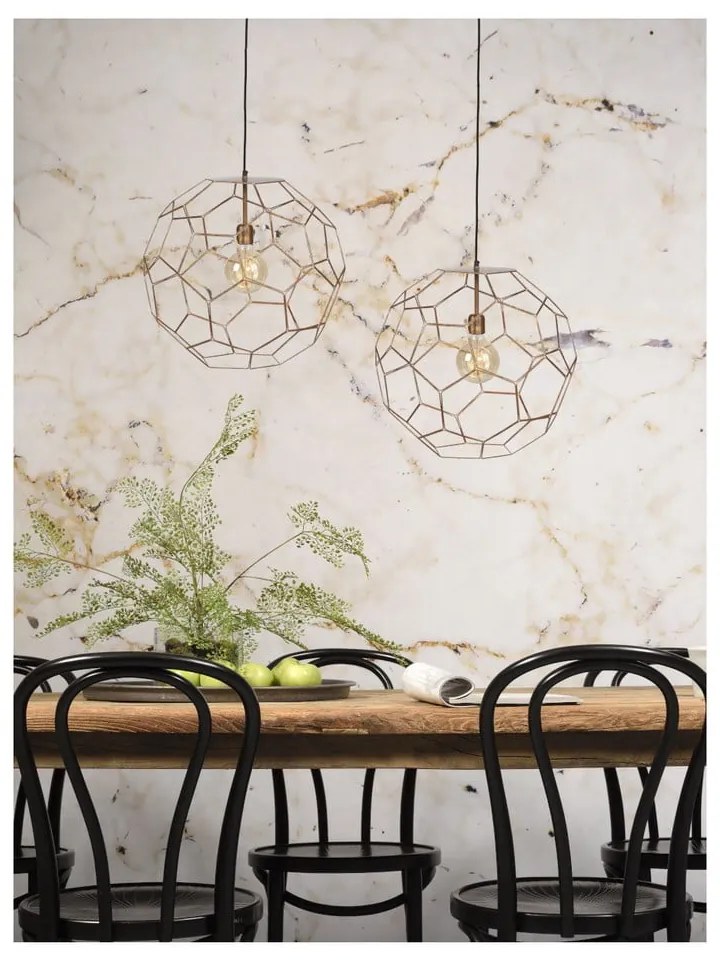 Lampada a sospensione marrone con paralume in metallo ø 34 cm Marrakesh - it's about RoMi