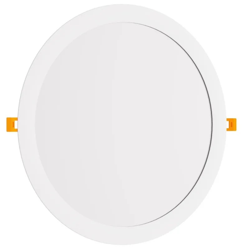 Pannello LED Rotondo 30W, 3.000lm, no Flickering, Foro Ø278-285mm Colore Bianco Caldo 3.000K