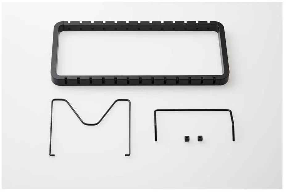 Cremagliera nera regolabile per coperchi e padelle Tower - YAMAZAKI