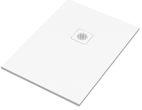 Piatto doccia SENSEA in composito minerale di resina gelificata Remix V3 bianco L 70 x L 100 x H 2.4 cm opaco