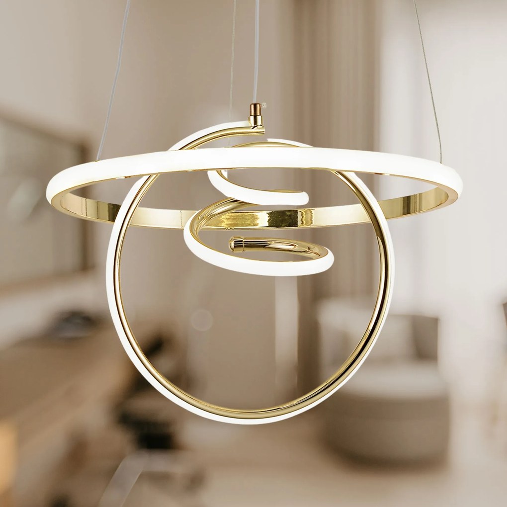 Lampada a sospensione LED G066-CP Gold