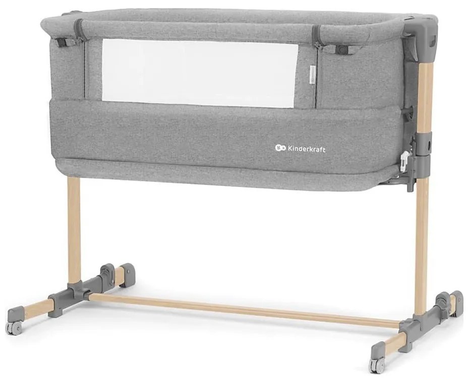 KINDERKRAFT - Culla per bambini NESTE GROW grigio chiaro
