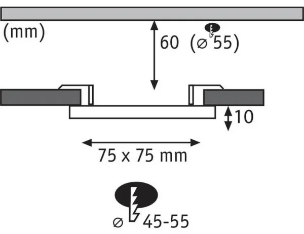 Paulmann 92390 - LED/4,5W IP44 Lampada da incasso per bagno VARIFIT 230V