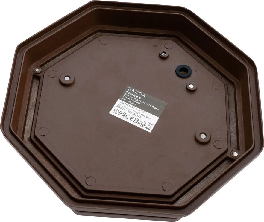 Lampada da soffitto rustica marrone ruggine 21,3 cm IP44 - Bri